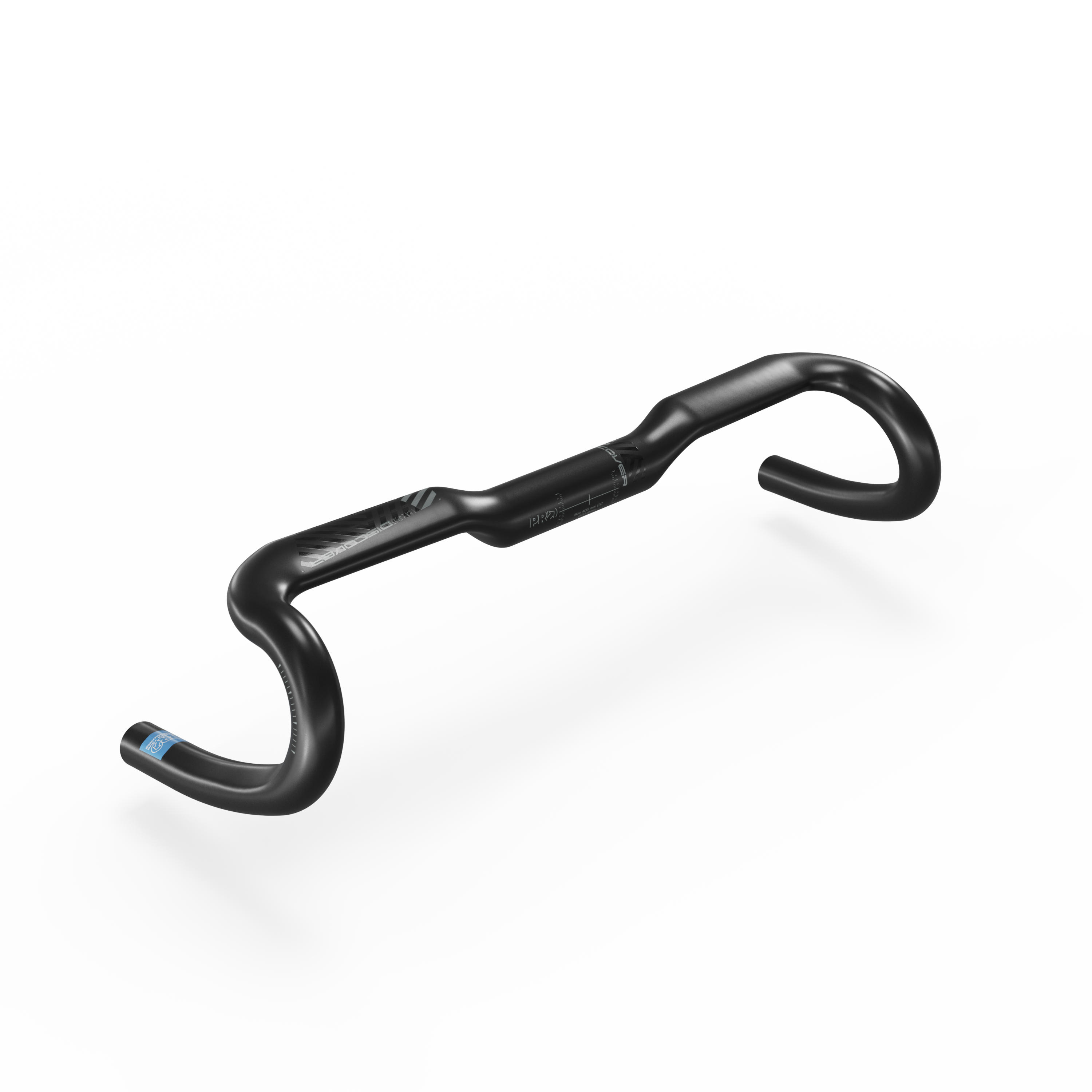 Manillar PRO Discover Ergo de aluminio negro con parte superior elevada